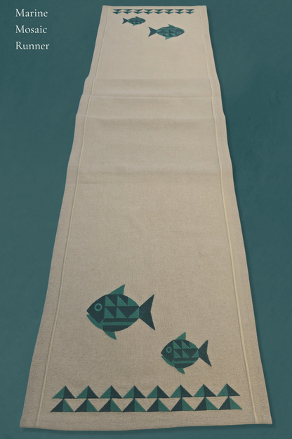 Marine Mosaic | Linen-Look Runners