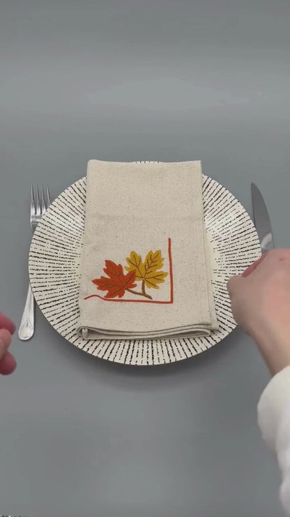 Gather & Harvest | Set of 4 Linen-Look Napkins